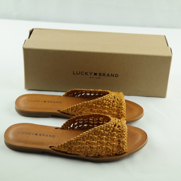 Lucky Brand Shoes - Lucky Brand Adolela Slide Sandals 6 M Saffron